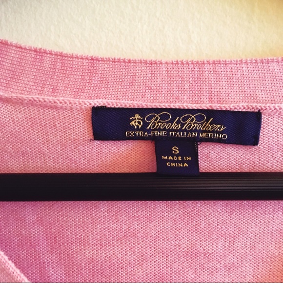 Brooks Brothers Merino Wool Pink Pullover Sweater - Picture 3 of 6